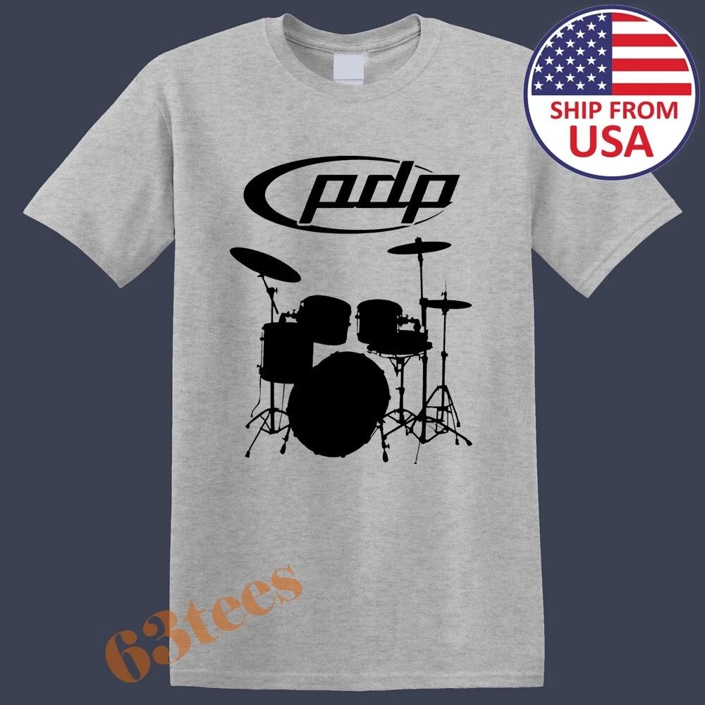 PDP Drums Men's Grey Size S to 5XL Unisex T-shirt, Sweatshirt, Hoodie, Long Sleeve Tee - T-Shirt, Sweatshirt, Hoodie