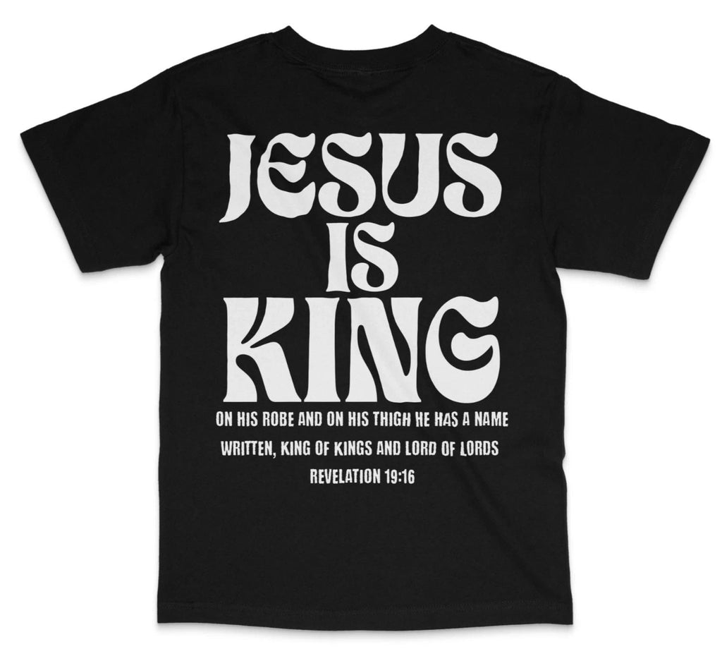 Jesus Is King T-Shirt | Revelation 19:16 Bible Verse Christian Faith Tee Unisex T-shirt, Sweatshirt, Hoodie, Long Sleeve Tee - T-Shirt, Sweatshirt, Hoodie