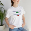 Travel Mode ON - t-shirt with a unique and creative print design Unisex T-shirt, Sweatshirt, Hoodie, Long Sleeve Tee - T-Shirt, Sweatshirt, Hoodie
