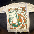 ALOCS Men's Graphic Cartoon Print T-Shirt White Orange Green Regular Fit Unisex T-shirt, Sweatshirt, Hoodie, Long Sleeve Tee - T-Shirt, Sweatshirt, Hoodie