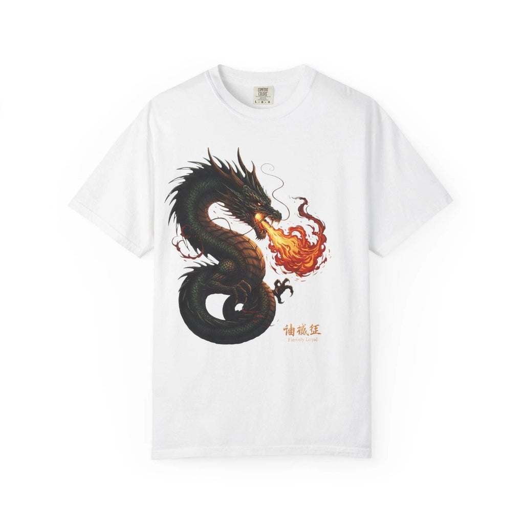 Fierce Loyalty Dragon T-Shirt  Fire Breathing Anime Warrior Spirit Unisex Unisex T-shirt, Sweatshirt, Hoodie, Long Sleeve Tee - T-Shirt, Sweatshirt, Hoodie