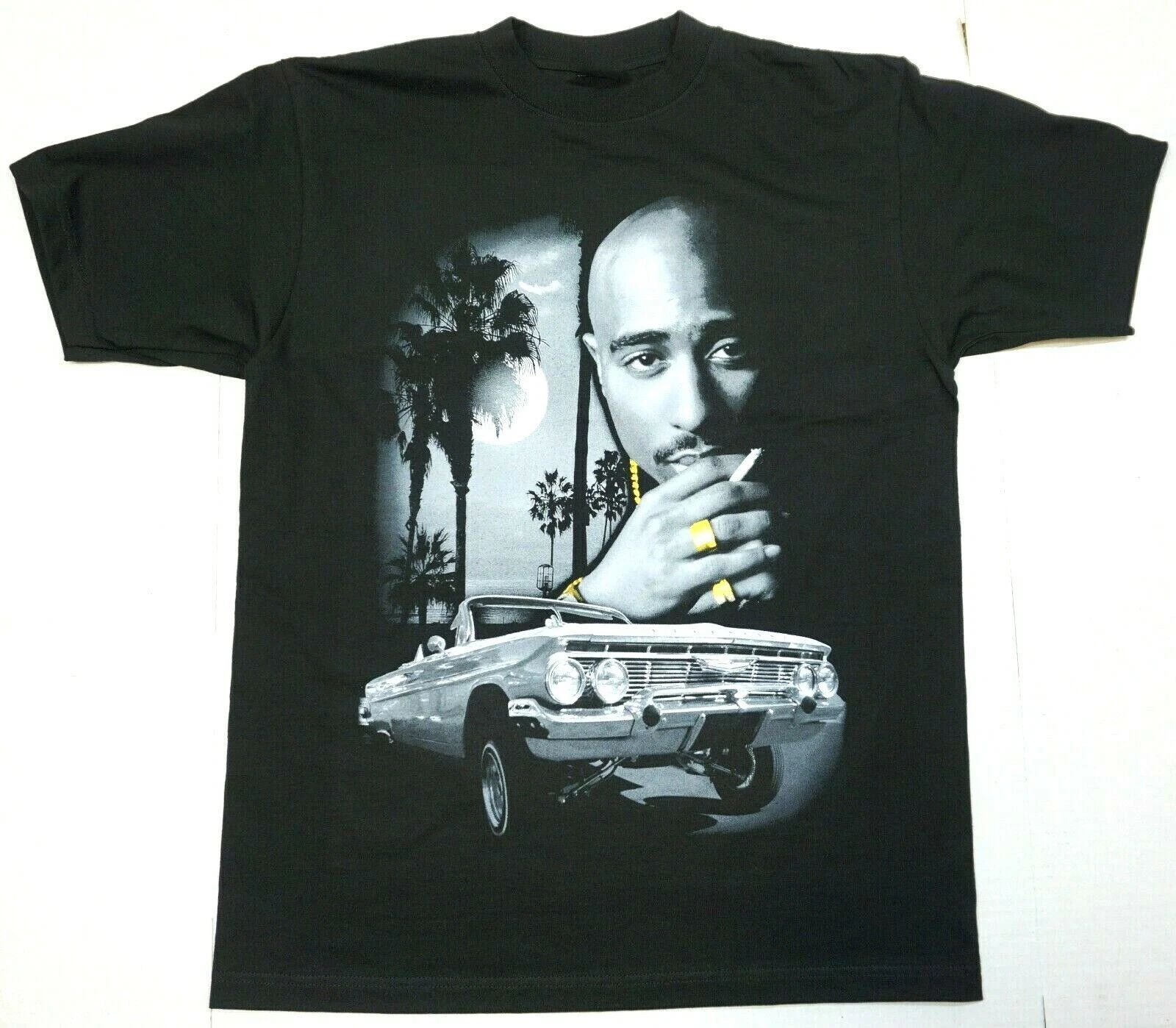 TUPAC SHAKUR T-shirt 2Pac Lowrider Urban Streetwear Hip Hop Rap Men's Tee New Unisex T-shirt, Sweatshirt, Hoodie, Long Sleeve Tee - T-Shirt, Sweatshirt, Hoodie