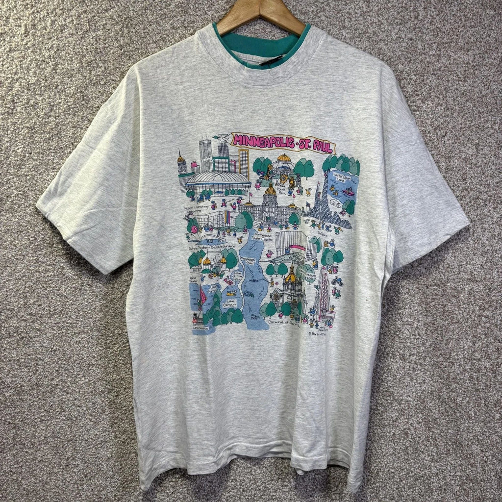 Vintage Signal Sports Minneapolis St Paul Shirt Mens XL Tourist 90s Barb McCain Unisex T-shirt, Sweatshirt, Hoodie, Long Sleeve Tee - T-Shirt, Sweatshirt, Hoodie