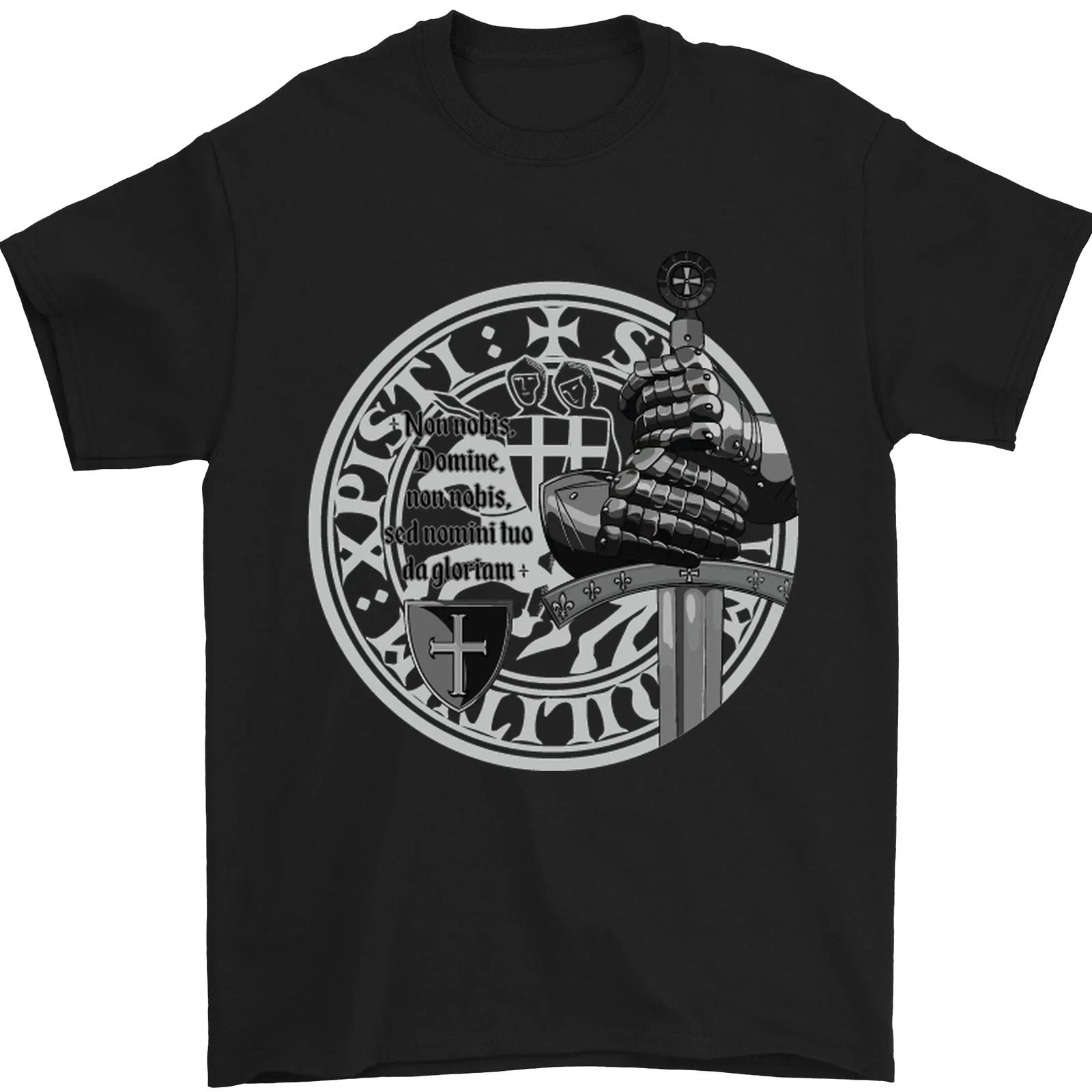 Non Nobie St Georges Day Knights Templar Mens T-Shirt 100% Cotton Unisex T-shirt, Sweatshirt, Hoodie, Long Sleeve Tee - T-Shirt, Sweatshirt, Hoodie