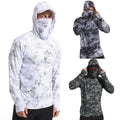 UPF50+ Mens Outdoor Fishing Hoodie Sun Block Skin Protection Long Sleeve T-Shirt Unisex T-shirt, Sweatshirt, Hoodie, Long Sleeve Tee - T-Shirt, Sweatshirt, Hoodie
