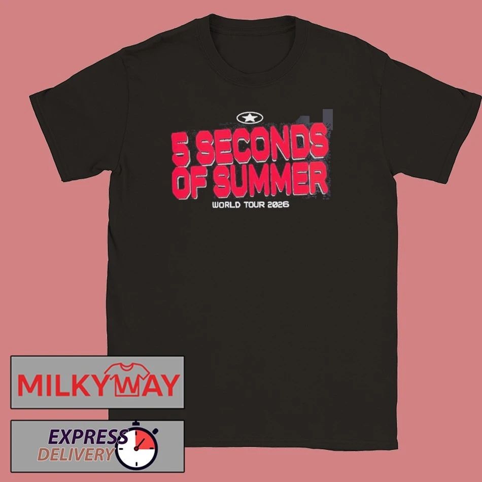 5 Seconds Of Summer Everyones A Star World Tour 2026 Merch Two Sided T-Shirt Unisex T-shirt, Sweatshirt, Hoodie, Long Sleeve Tee - T-Shirt, Sweatshirt, Hoodie