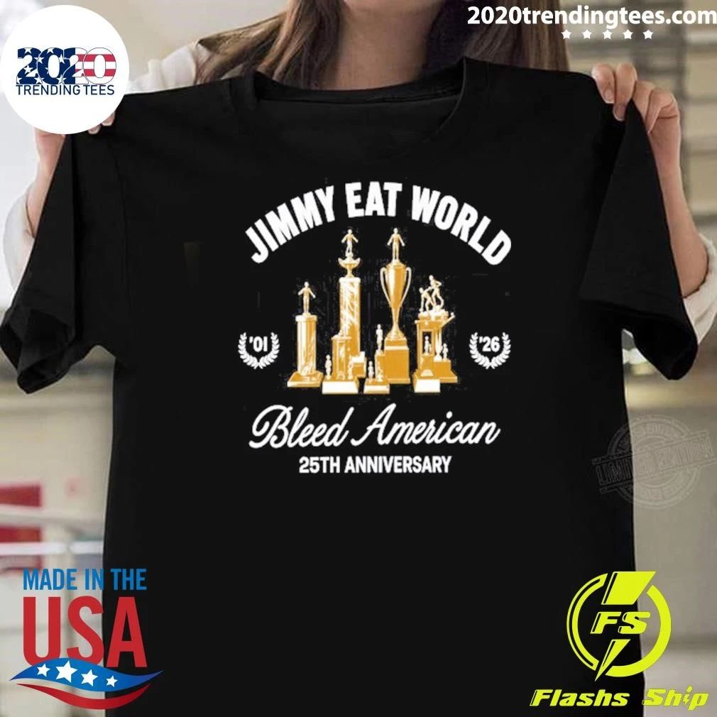 Funny Jimmy Eat World Morrison Bleed American 25th Anniversary 2026 Tee Shirt Unisex T-shirt, Sweatshirt, Hoodie, Long Sleeve Tee - T-Shirt, Sweatshirt, Hoodie