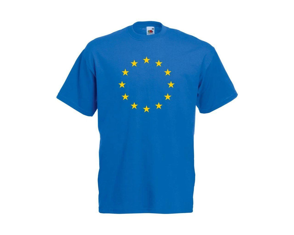 Adults Euro Flag Stars EU Europe European Union Unisex Blue T-Shirt Unisex T-shirt, Sweatshirt, Hoodie, Long Sleeve Tee - T-Shirt, Sweatshirt, Hoodie