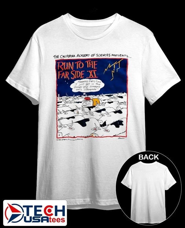 Run to The Far Side XI the California Academy of Sciences Presents shirt Unisex T-shirt, Sweatshirt, Hoodie, Long Sleeve Tee - T-Shirt, Sweatshirt, Hoodie