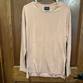 Cuts Split Hem Long Sleeve T Shirt Mens Size M Mocha Crew Neck Casual Top Unisex T-shirt, Sweatshirt, Hoodie, Long Sleeve Tee - T-Shirt, Sweatshirt, Hoodie