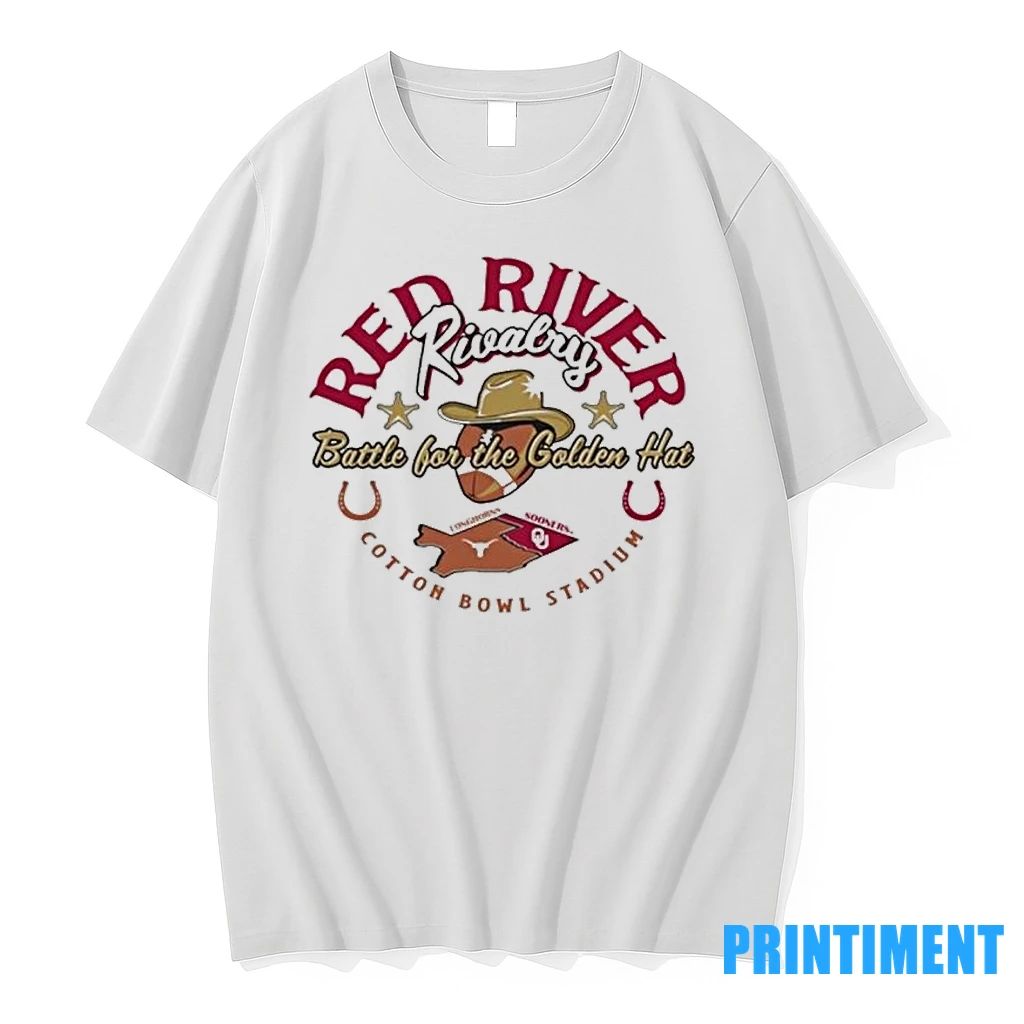Battle For The Golden Hat Red River Rivalry 2025 Texas Vs Oklahoma Tshirts Sweater Unisex T-shirt, Sweatshirt, Hoodie, Long Sleeve Tee - T-Shirt, Sweatshirt, Hoodie