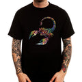 Colorful Poison Scorpion Trendy Printed Cotton Men's T-Shirt Top Tee Black White Unisex T-shirt, Sweatshirt, Hoodie, Long Sleeve Tee - T-Shirt, Sweatshirt, Hoodie