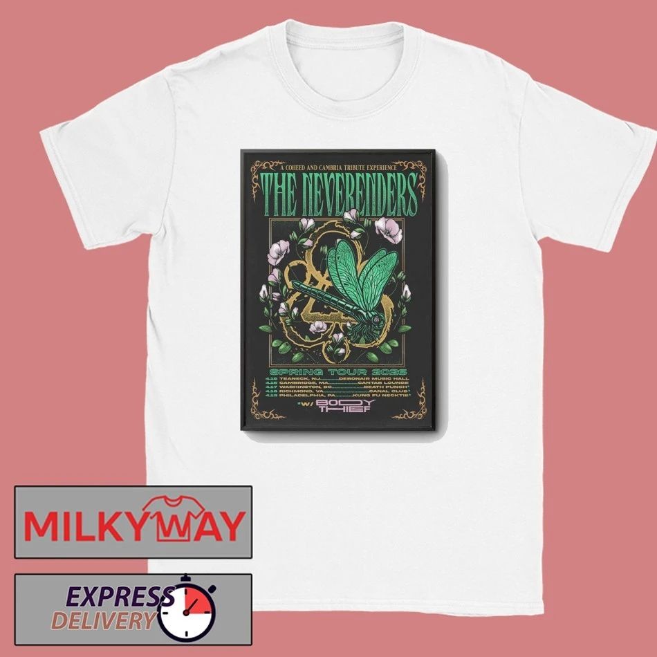 The Neverenders 2026 Spring Tour Poster shirt Unisex T-shirt, Sweatshirt, Hoodie, Long Sleeve Tee - T-Shirt, Sweatshirt, Hoodie