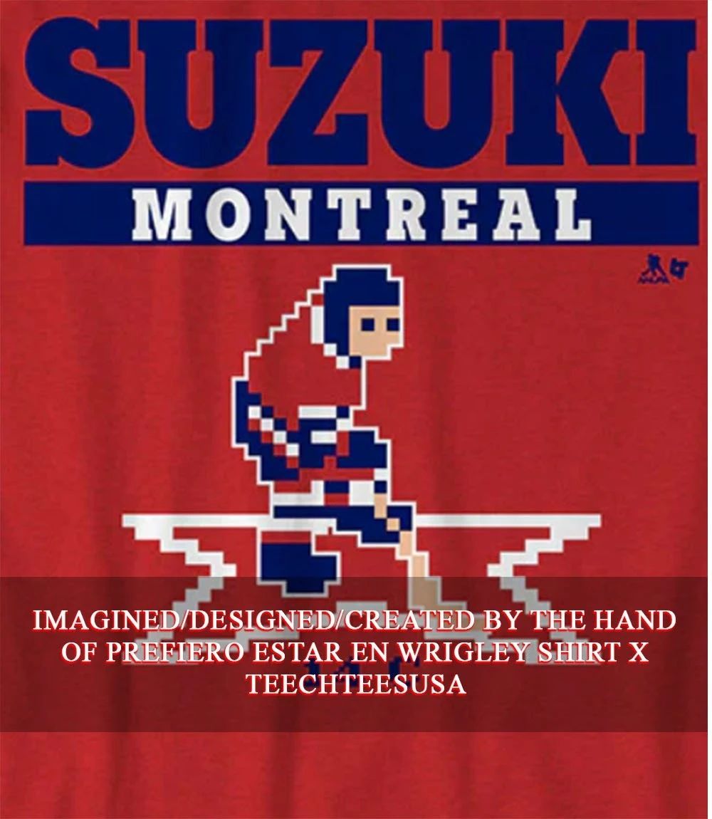 Nick Suzuki Montreal Canadiens Hockey 14C pixel shirt Unisex T-shirt, Sweatshirt, Hoodie, Long Sleeve Tee - T-Shirt, Sweatshirt, Hoodie