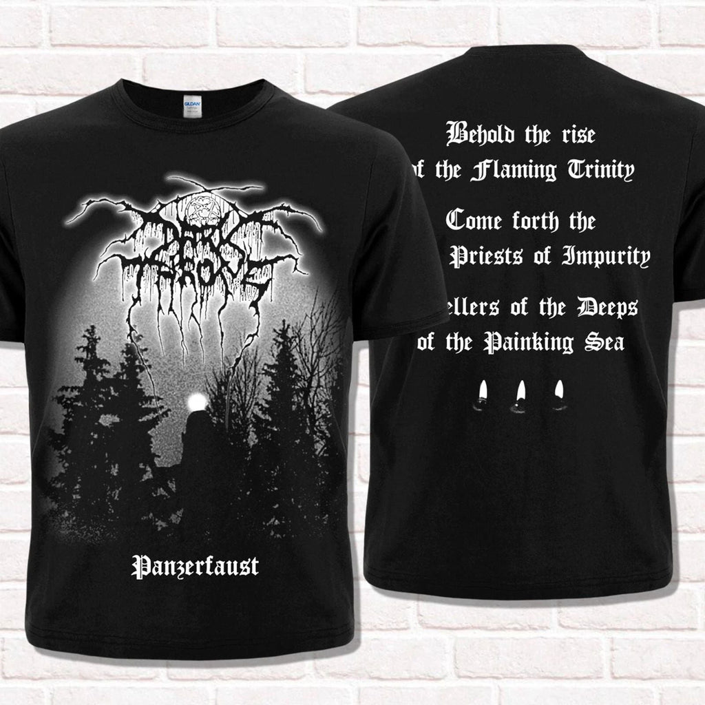 Darkthrone "Panzerfaust" T-Shirt (1995). True Norwegian Black Metal Unisex T-shirt, Sweatshirt, Hoodie, Long Sleeve Tee - T-Shirt, Sweatshirt, Hoodie