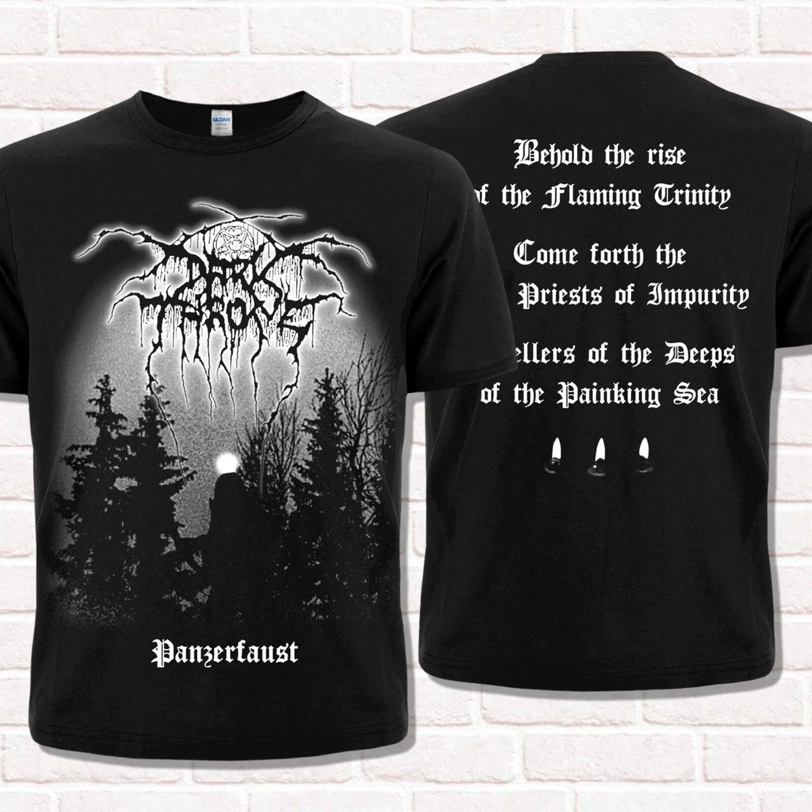 Darkthrone "Panzerfaust" T-Shirt (1995). True Norwegian Black Metal Unisex T-shirt, Sweatshirt, Hoodie, Long Sleeve Tee - T-Shirt, Sweatshirt, Hoodie