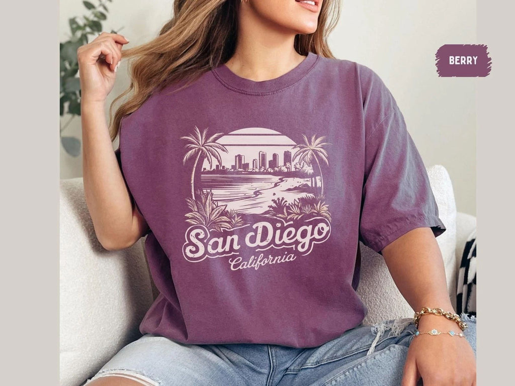 San Diego Shirt Gift Travel Trip California Lovers Souvenir Tee Unisex T-shirt, Sweatshirt, Hoodie, Long Sleeve Tee - T-Shirt, Sweatshirt, Hoodie