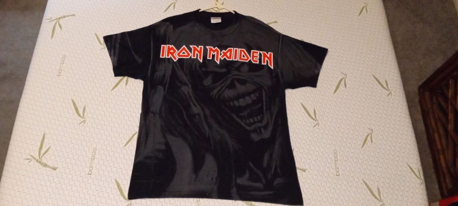 Y2K 2009 Iron Maiden Killers All Over Print AOP Devil Graphic T-Shirt Large Unisex T-shirt, Sweatshirt, Hoodie, Long Sleeve Tee - T-Shirt, Sweatshirt, Hoodie