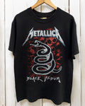 METALLICA The Black Album Heavy Metal Band Black Unisex T-shirt Size S-5XL Unisex T-shirt, Sweatshirt, Hoodie, Long Sleeve Tee - T-Shirt, Sweatshirt, Hoodie