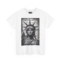 Unisex Heavy Cotton Tee crying statue of Liberty in America original t-shirt art Unisex T-shirt, Sweatshirt, Hoodie, Long Sleeve Tee - T-Shirt, Sweatshirt, Hoodie