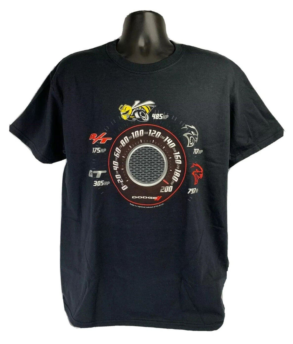 Black T-Shirt w/ Speedometer Dodge Challenger & Charger Trim Levels Unisex T-shirt, Sweatshirt, Hoodie, Long Sleeve Tee - T-Shirt, Sweatshirt, Hoodie