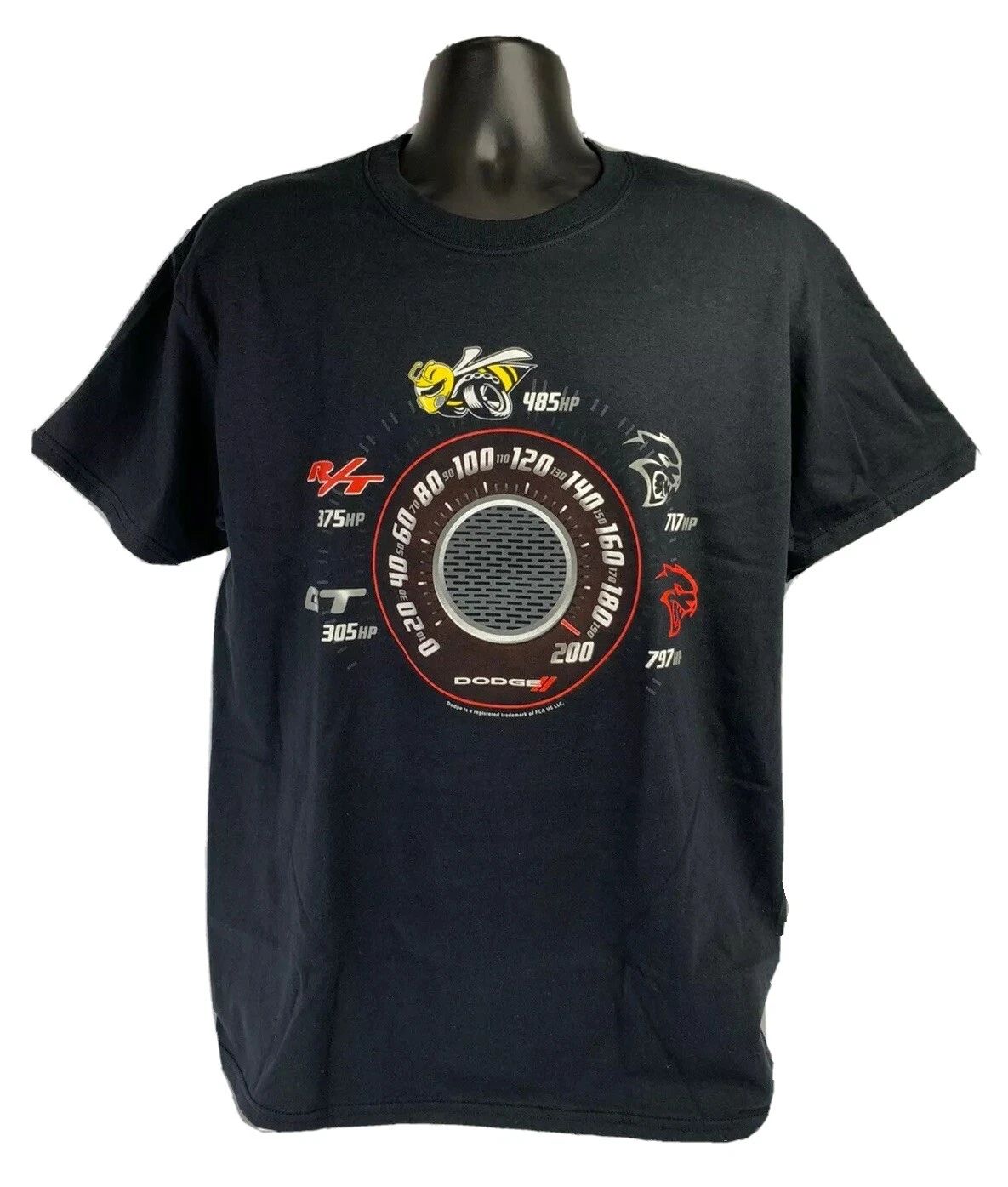 Black T-Shirt w/ Speedometer Dodge Challenger & Charger Trim Levels Unisex T-shirt, Sweatshirt, Hoodie, Long Sleeve Tee - T-Shirt, Sweatshirt, Hoodie