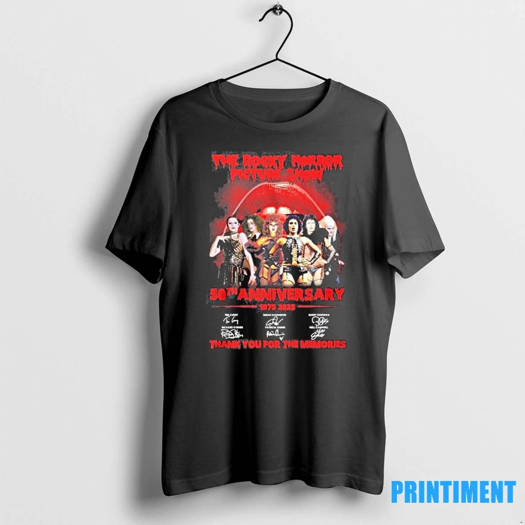 The Rocky Horror Picture Show 50th Anniversary 1975 2025 Halloween Tshirts Sweater Unisex T-shirt, Sweatshirt, Hoodie, Long Sleeve Tee - T-Shirt, Sweatshirt, Hoodie