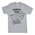 Mens Funny T Shirts Danger Zone Use Caution When Petting Sarcastic Cat Tee For Unisex T-shirt, Sweatshirt, Hoodie, Long Sleeve Tee - T-Shirt, Sweatshirt, Hoodie
