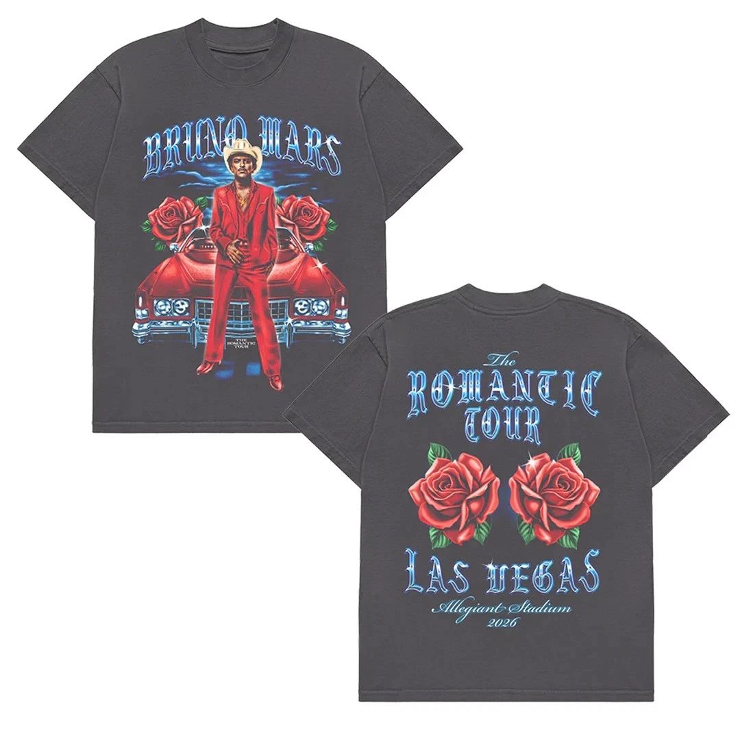 HOT - Bruno Mar 2026 Las Vegas The Romantic Tour Unisex T-Shirt Unisex T-shirt, Sweatshirt, Hoodie, Long Sleeve Tee - T-Shirt, Sweatshirt, Hoodie