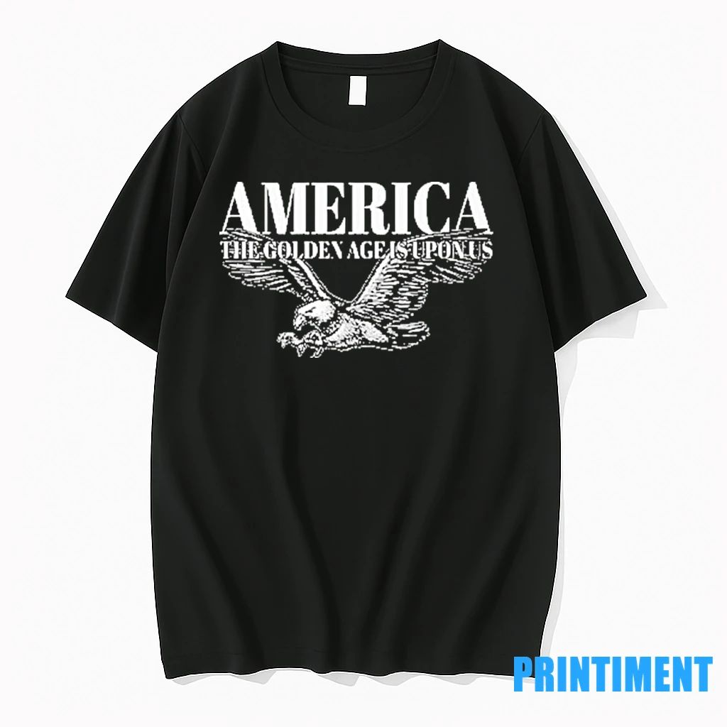 Charlie Kirk America The Golden Age Is Upon Us Tshirts Sweater Unisex T-shirt, Sweatshirt, Hoodie, Long Sleeve Tee - T-Shirt, Sweatshirt, Hoodie