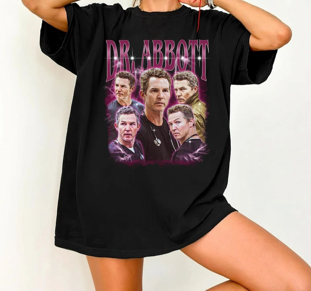 Dr. Abbott Bootleg Vintage Shirt  Medical Drama TV Character Graphic Tee Unisex T-shirt, Sweatshirt, Hoodie, Long Sleeve Tee - T-Shirt, Sweatshirt, Hoodie