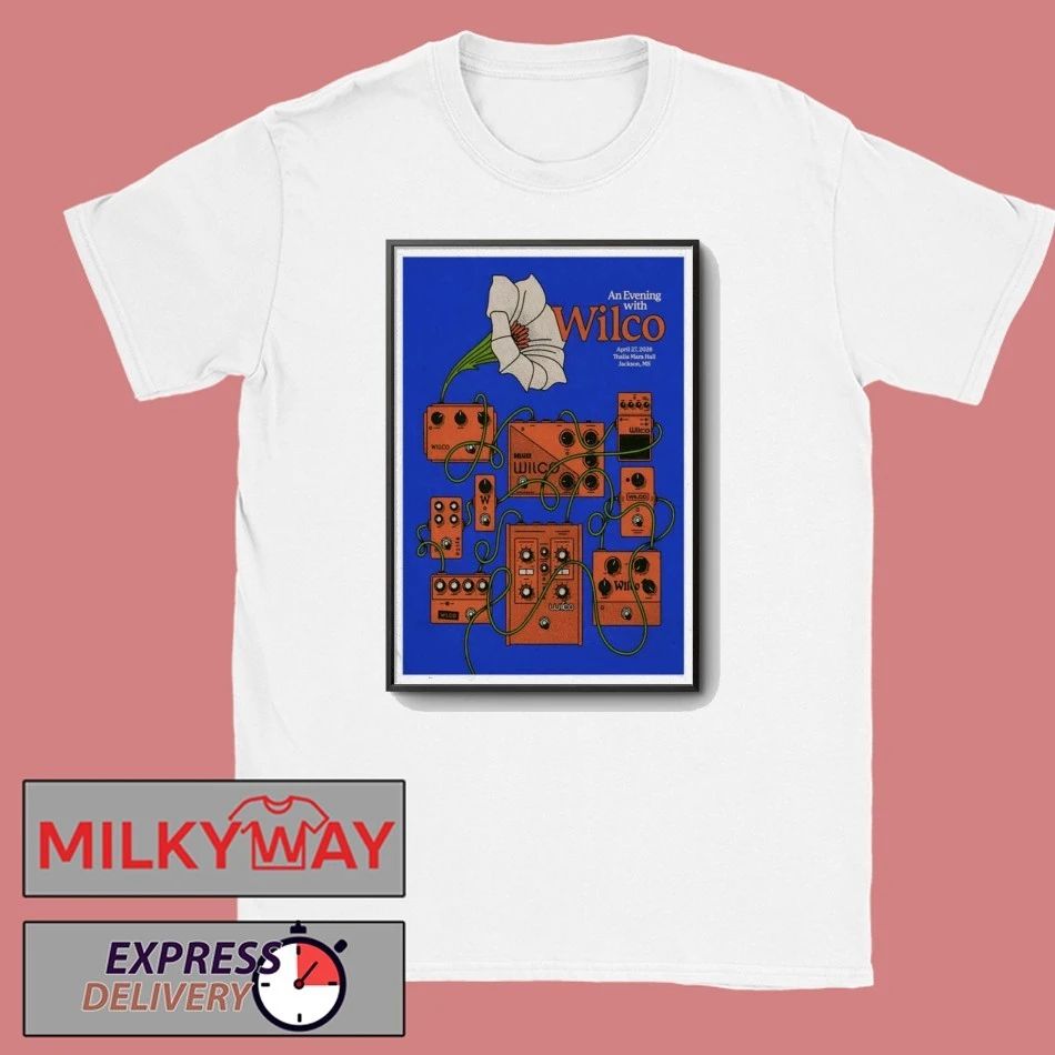 Apr 27 2026 Jackson MS Poster Wilco TOUR shirt Unisex T-shirt, Sweatshirt, Hoodie, Long Sleeve Tee - T-Shirt, Sweatshirt, Hoodie