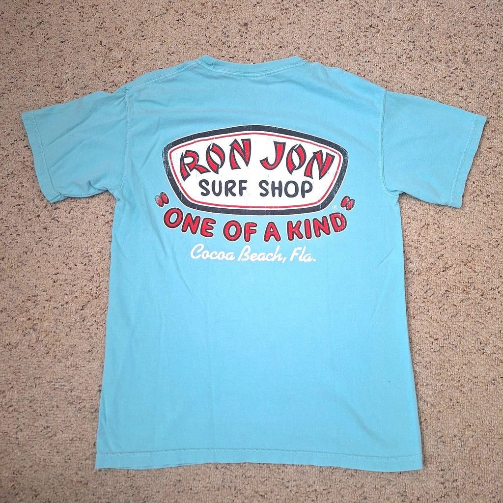Ron Jon Surf Shop Mens T-Shirt Med Teal Graphic Print One of a Kind Cocoa Beach Unisex T-shirt, Sweatshirt, Hoodie, Long Sleeve Tee - T-Shirt, Sweatshirt, Hoodie