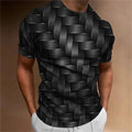 Simple Men's T-Shirt Geometric Pattern 3d Printed Men Top Casual Oversized-Shirt Unisex T-shirt, Sweatshirt, Hoodie, Long Sleeve Tee - T-Shirt, Sweatshirt, Hoodie