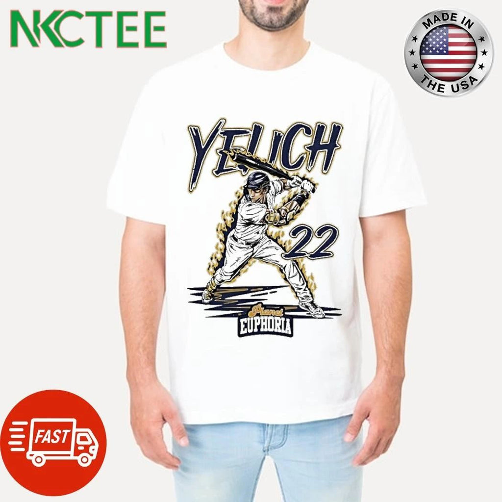 Christian Yelich 22 Milwaukee Brewers Graphic Comic 22 swing shirt Unisex T-shirt, Sweatshirt, Hoodie, Long Sleeve Tee - T-Shirt, Sweatshirt, Hoodie