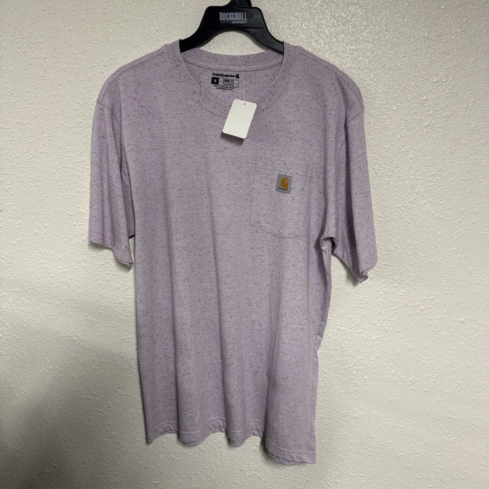 Carhartt Mens Loose Fit Work Tshirt Pocket NEW medium Heather Lilac Purple Unisex T-shirt, Sweatshirt, Hoodie, Long Sleeve Tee - T-Shirt, Sweatshirt, Hoodie