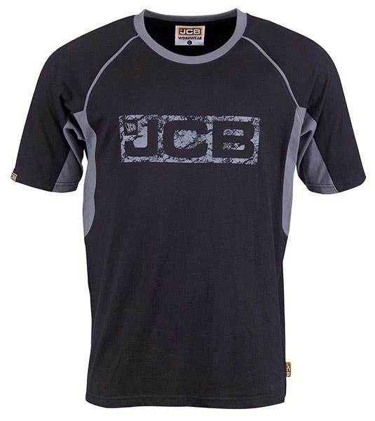 JCB Workwear Trade T-Shirt (Black/Grey) Unisex T-shirt, Sweatshirt, Hoodie, Long Sleeve Tee - T-Shirt, Sweatshirt, Hoodie