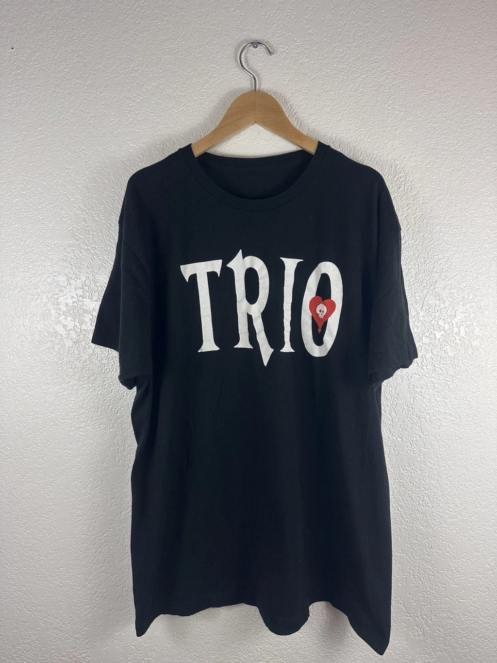 Trio Graphic T-Shirt Black  Gothic Logo Design  Short Sleeve Tee Unisex T-shirt, Sweatshirt, Hoodie, Long Sleeve Tee - T-Shirt, Sweatshirt, Hoodie