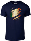 Torn Ireland Flag - Funny t shirt country Irish Rugby retro fashion cool sport Unisex T-shirt, Sweatshirt, Hoodie, Long Sleeve Tee - T-Shirt, Sweatshirt, Hoodie
