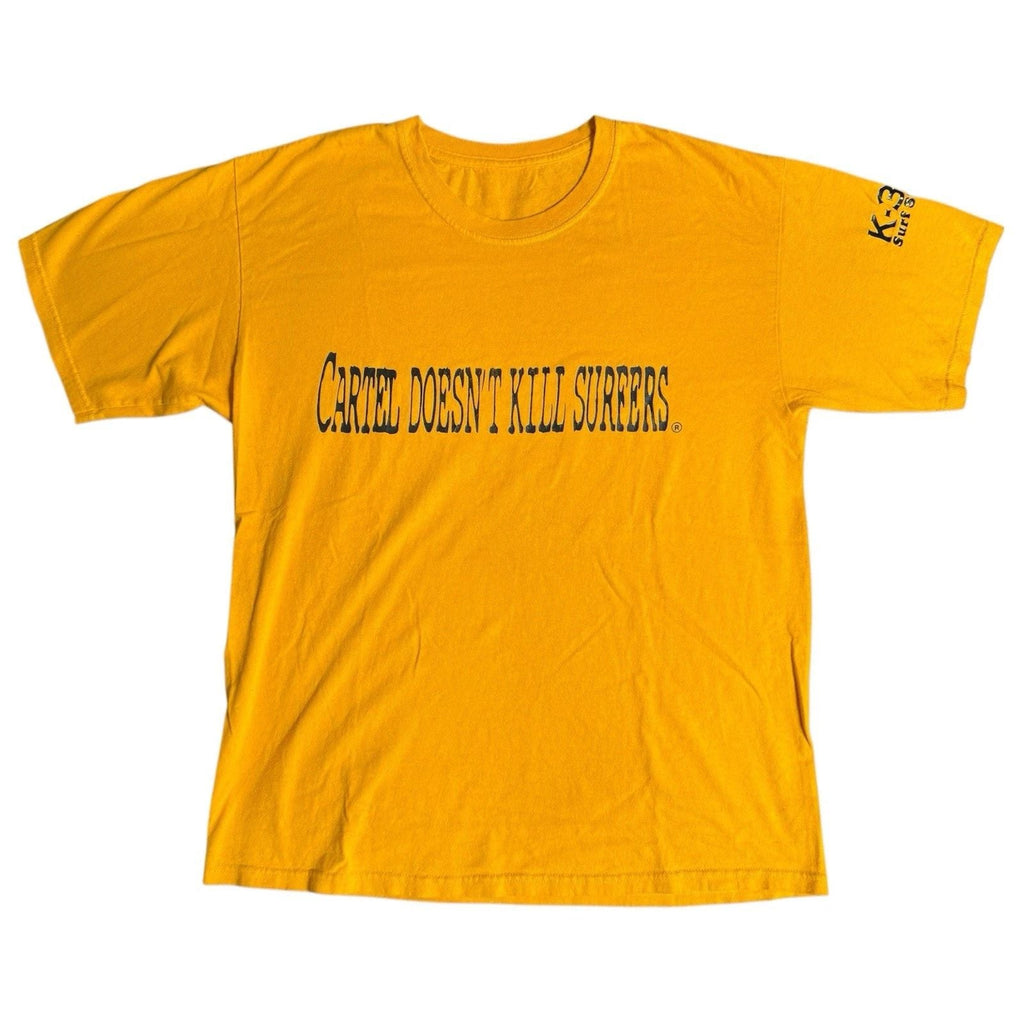 K-38 Surf Shop Mexico Yellow Graphic Tee Cartel Doesnt Kill Surfers Unisex T-shirt, Sweatshirt, Hoodie, Long Sleeve Tee - T-Shirt, Sweatshirt, Hoodie