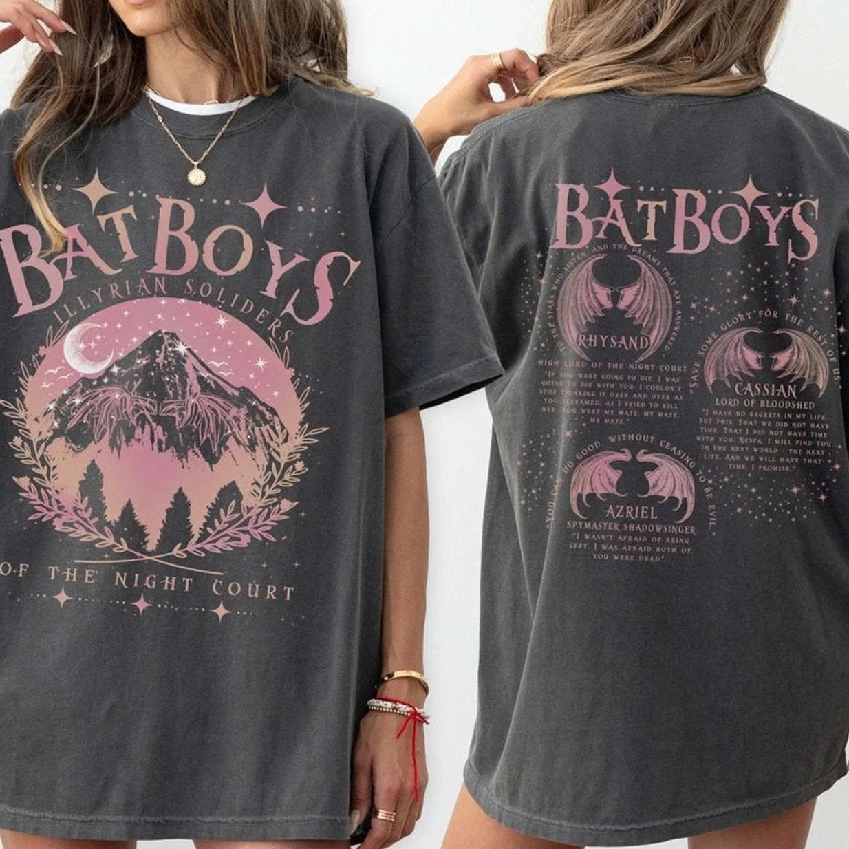 Bat Boys Shirt, ACOTAR Comfort Colors, Rhysand Tee, Cassian T-shirt, Sarah J Maa Unisex T-shirt, Sweatshirt, Hoodie, Long Sleeve Tee - T-Shirt, Sweatshirt, Hoodie
