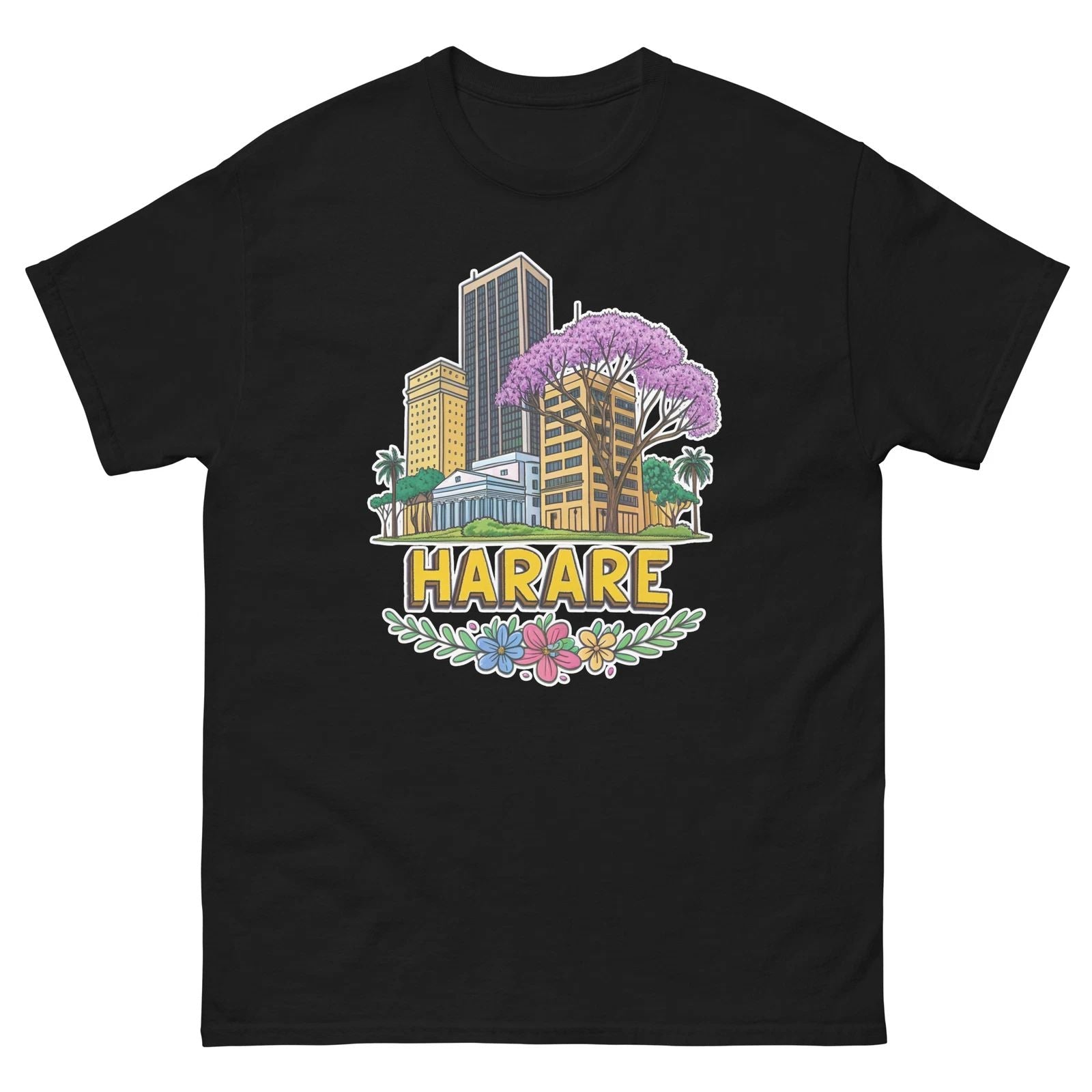 Harare World Travel Urban Area City T-Shirt Unisex T-shirt, Sweatshirt, Hoodie, Long Sleeve Tee - T-Shirt, Sweatshirt, Hoodie