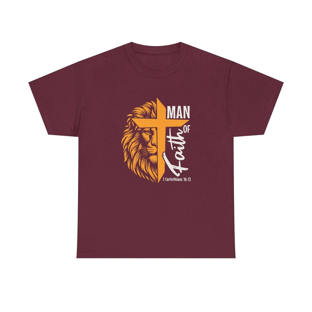 "Man Of Faith"  Cotton Tshirt Unisex T-shirt, Sweatshirt, Hoodie, Long Sleeve Tee - T-Shirt, Sweatshirt, Hoodie