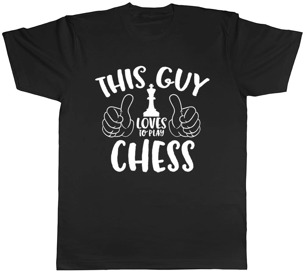 This Guy Loves to Play Chess Mens T-Shirt Unisex T-shirt, Sweatshirt, Hoodie, Long Sleeve Tee - T-Shirt, Sweatshirt, Hoodie