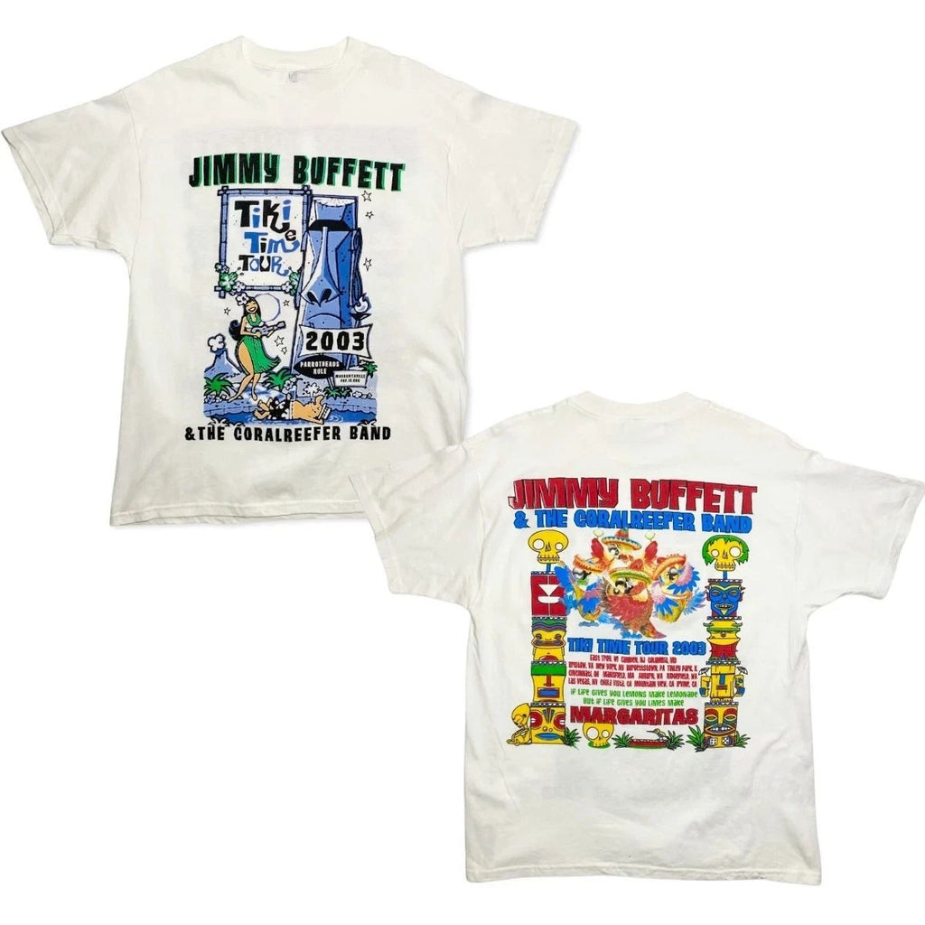 Vintage 2003 Jimmy Buffett Tiki Time Tour Band Concert Graphic T-Shirt S-5XL Unisex T-shirt, Sweatshirt, Hoodie, Long Sleeve Tee - T-Shirt, Sweatshirt, Hoodie