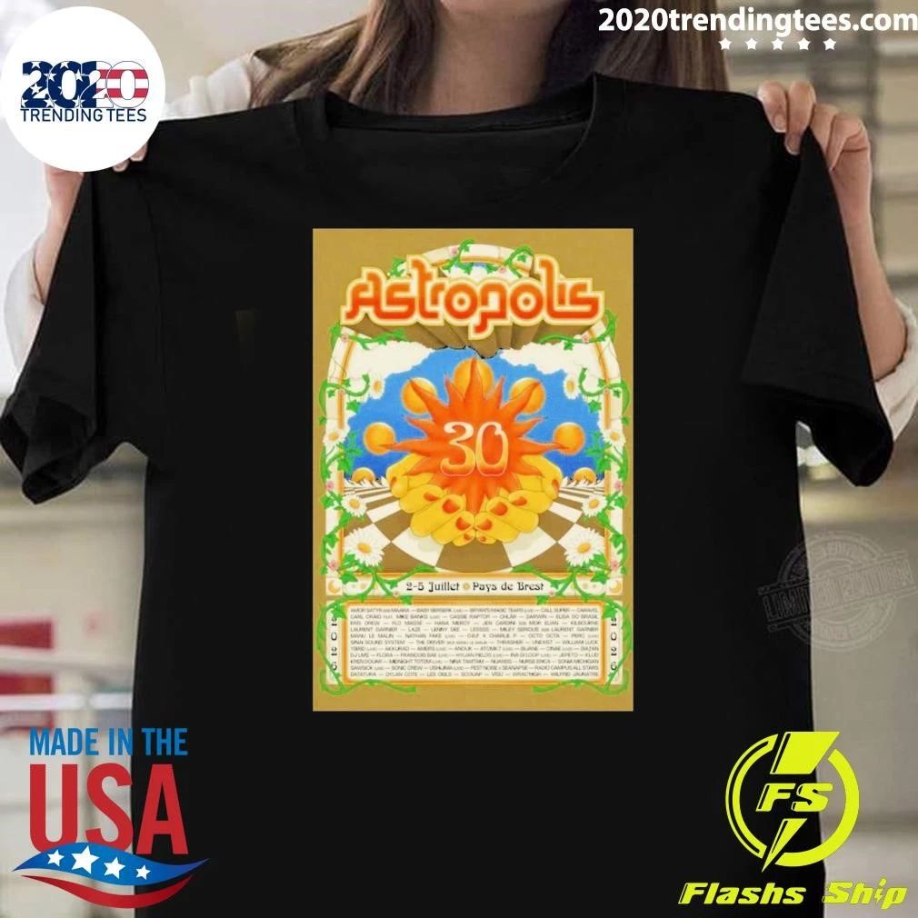 Astropolis Pays de Brest France July 2-5, 2026 Shirt Unisex T-shirt, Sweatshirt, Hoodie, Long Sleeve Tee - T-Shirt, Sweatshirt, Hoodie