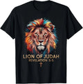 Lion of Judah Christian Cross T-Shirt Unisex T-shirt, Sweatshirt, Hoodie, Long Sleeve Tee - T-Shirt, Sweatshirt, Hoodie
