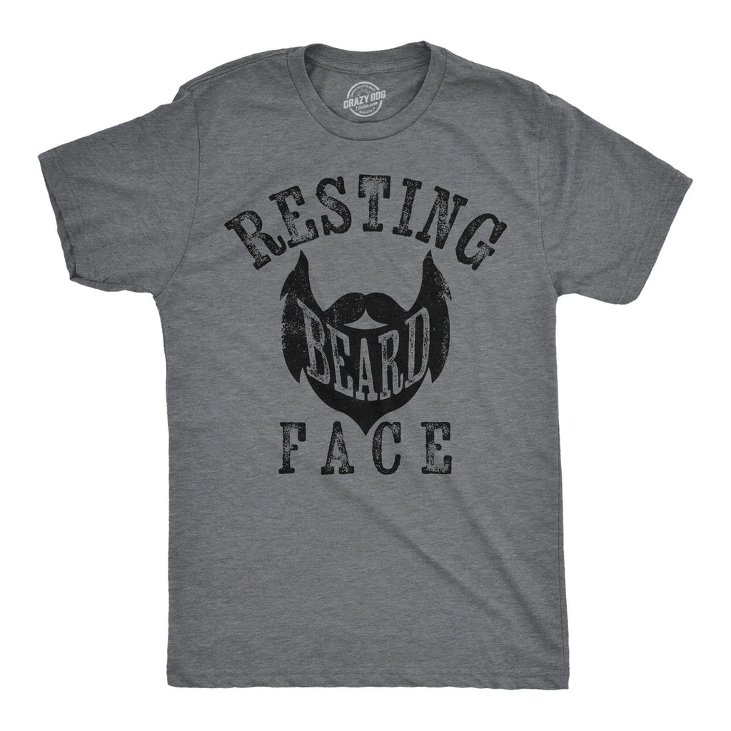 Mens Funny T Shirts Resting Beard Face Sarcastic Facial Hair Novelty Tee for Men Unisex T-shirt, Sweatshirt, Hoodie, Long Sleeve Tee - T-Shirt, Sweatshirt, Hoodie