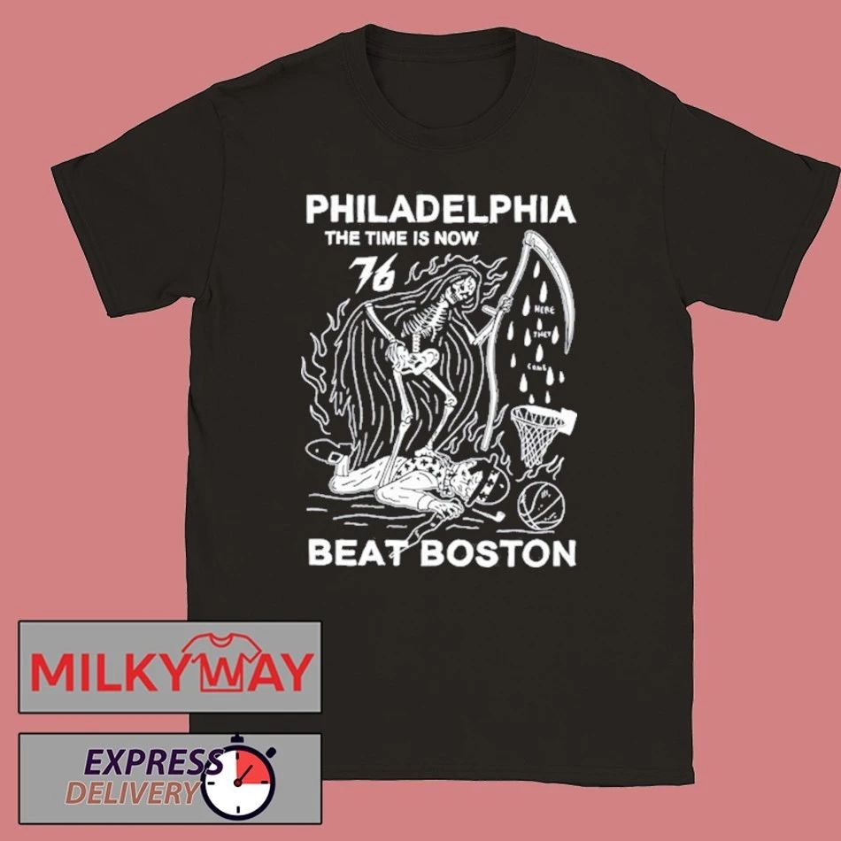 Philadelphia The Time Is Now Beat Boston Shirt Unisex T-shirt, Sweatshirt, Hoodie, Long Sleeve Tee - T-Shirt, Sweatshirt, Hoodie