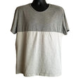 ZIP Casualization Colorblock T Shirt XL Grey Two Tone Cotton Casual Minimal Unisex T-shirt, Sweatshirt, Hoodie, Long Sleeve Tee - T-Shirt, Sweatshirt, Hoodie